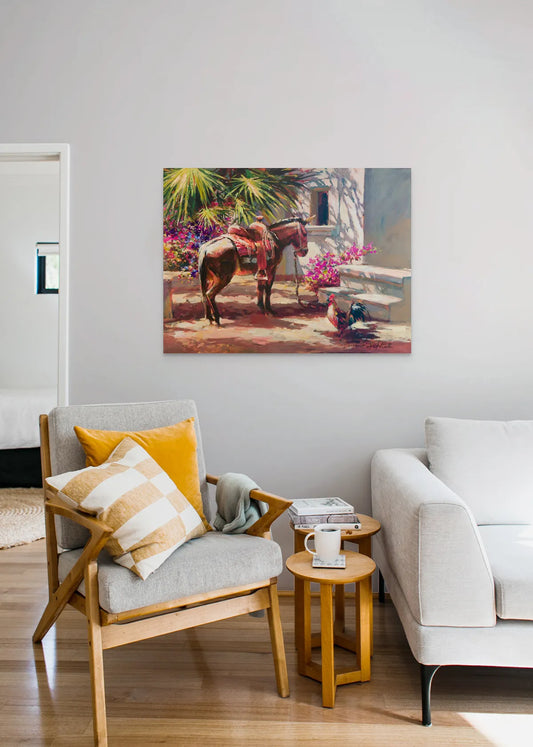 “Baja Buddies” Embellished Giclée on Canvas