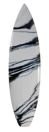 Gilo, Dark Gun, recycled sufboard, 73.5 in