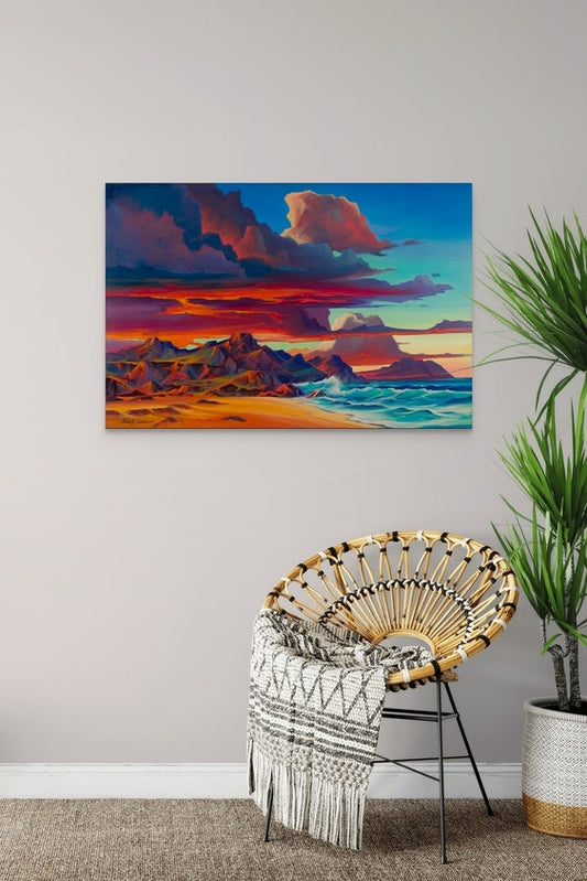 Pintura original “Fuego y espuma”