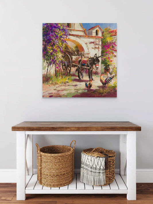 “A Mexican Stand Off” Embellished Giclée on Canvas