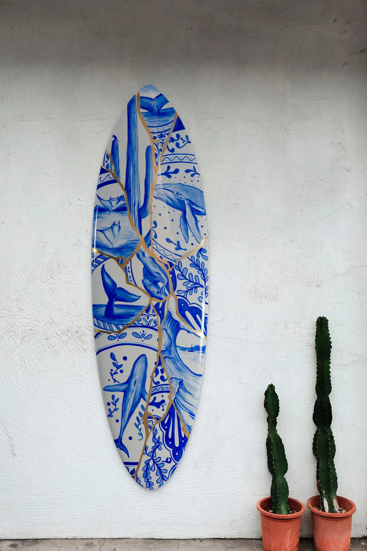 "Sauce azul con Kintsugi"