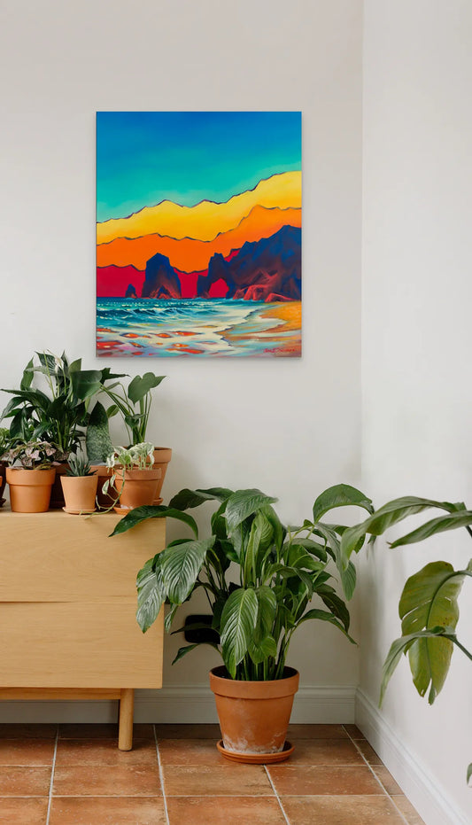 Pintura original “Arco Carmesí”