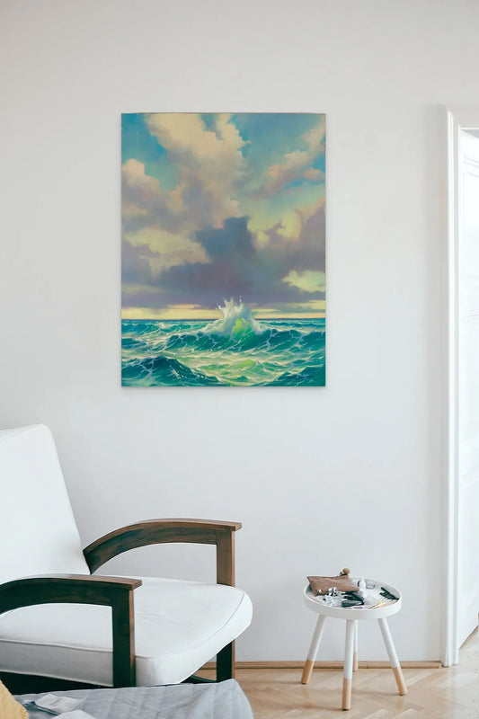 Pintura original “Bailando con las olas”