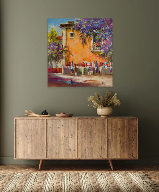 “Lavandería” Original Painting