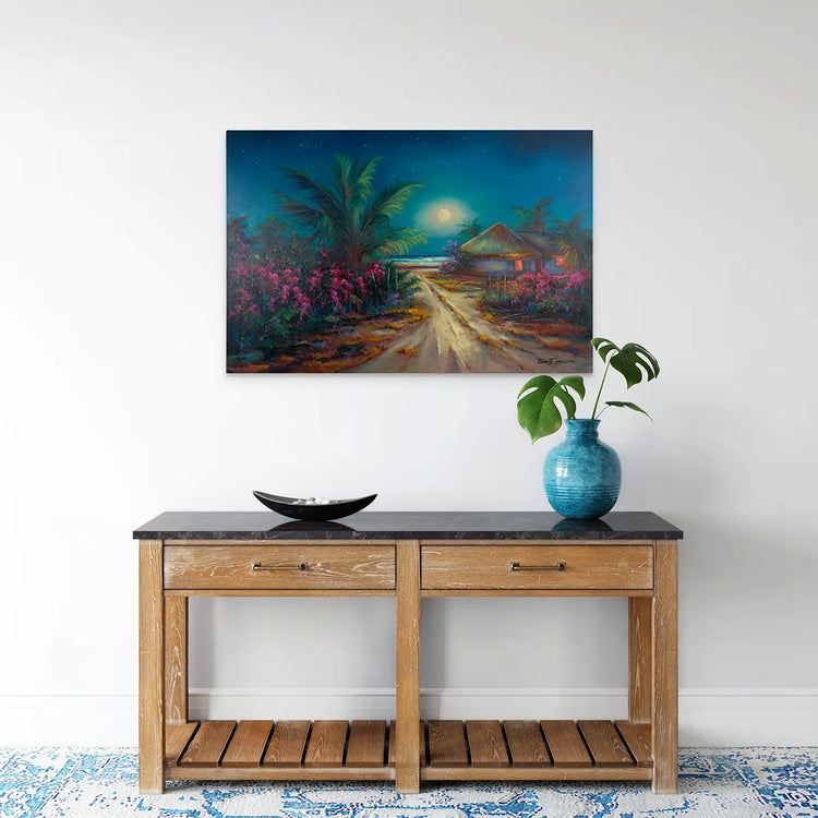 “Moonlight and Bugambilia” Original Painting