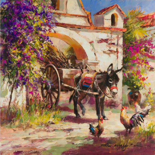 Brent Heighton, A Mexican Stand Off, embellished giclée 1/19, 32,5 X 31.5 in