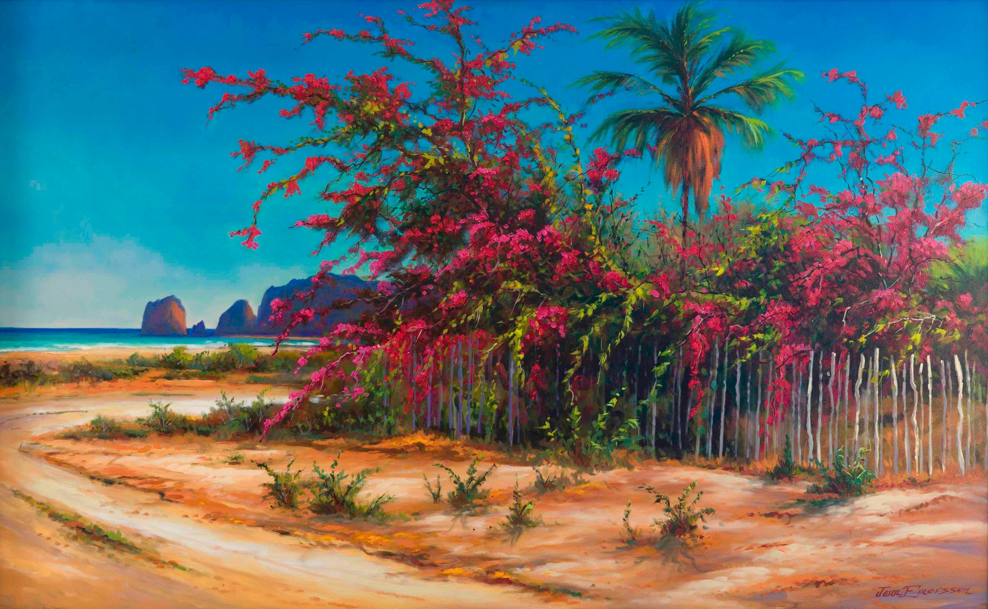 Jonn Einerssen, Cabo Memory, oil on canvas, 30 X 48 in