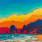 Jonn Einerssen, Crimson Arch, oil on canvas, 24 X 20 in