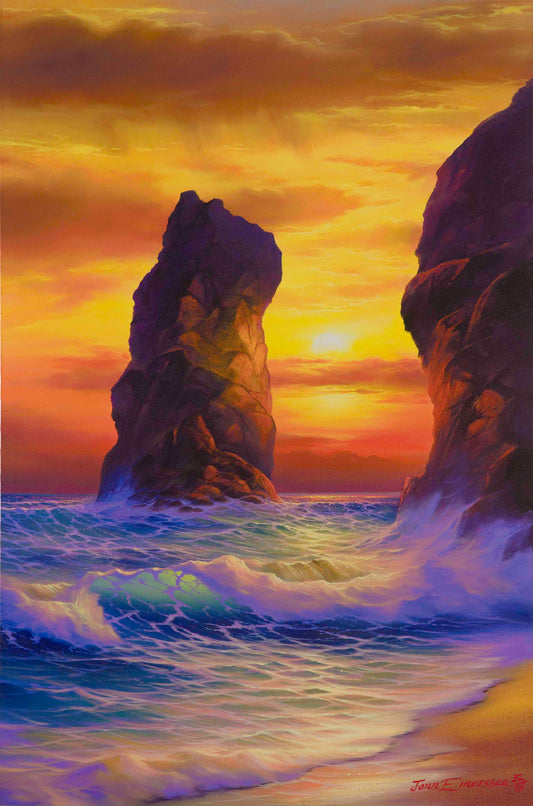 Jonn Einerssen, Crimson Gate, giclée 32/98, 30 X 20 in