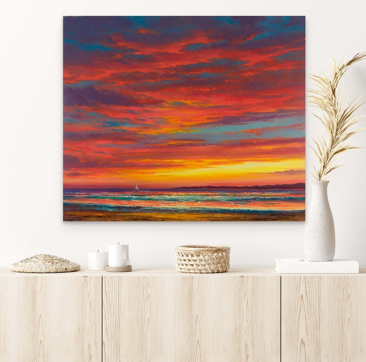 Sunset Sail Original Painting