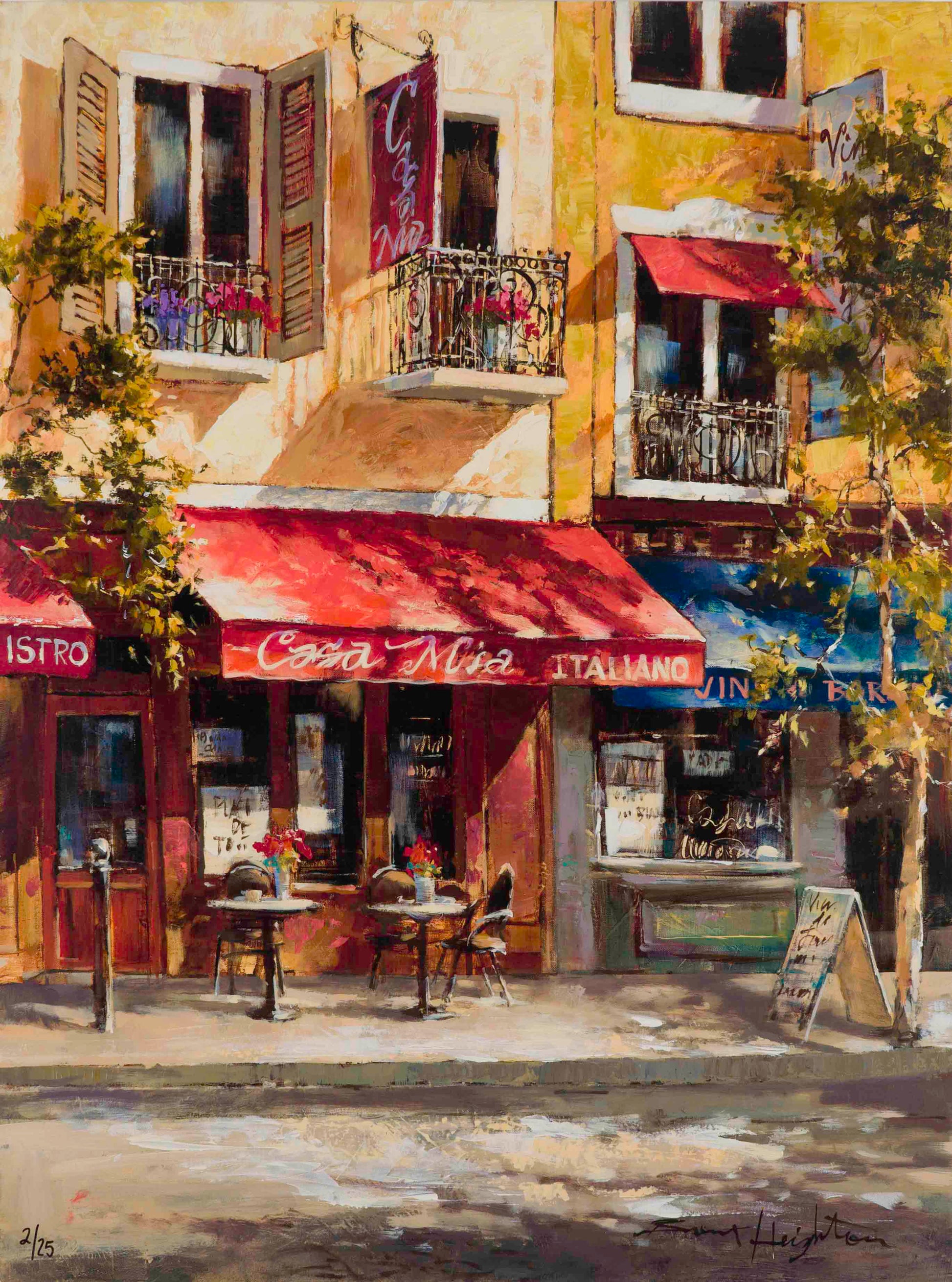 Brent Heighton, Eat, Play, Love, embellished giclée 2/25, 40 X 30 in