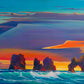 Jonn Einerssen, Land and Sea, oil on canvas, 16 X 31 in
