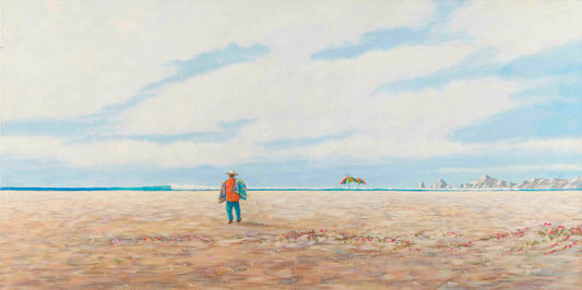 Chris MacClure, Medano, acrylic on canvas, 24 X 47.8 in