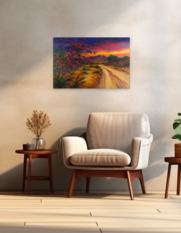 Bugambilia Lane Original Painting