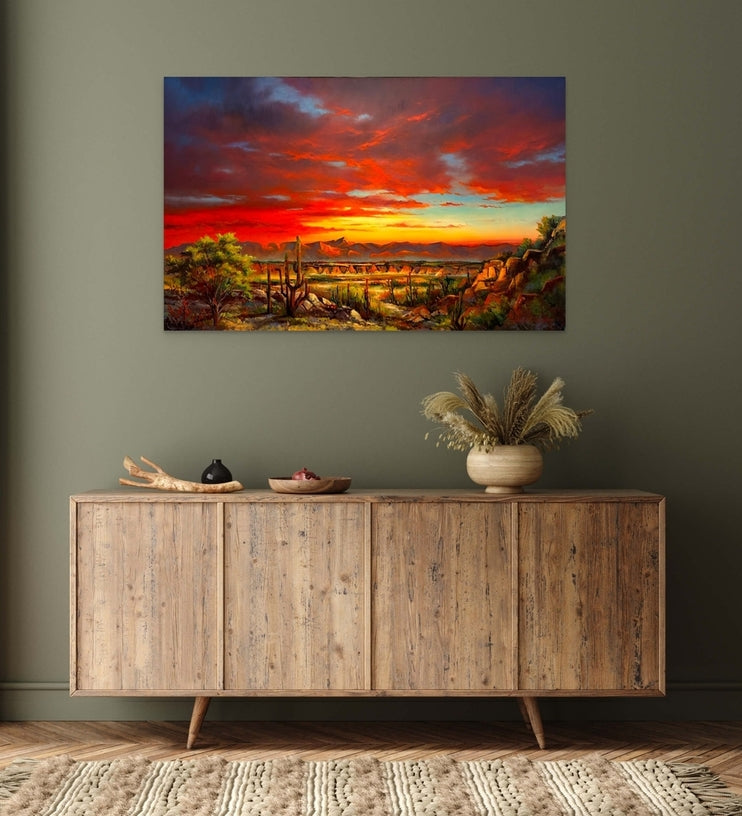 Puesta de sol en Arroyo HD Metal Fine Art Editions