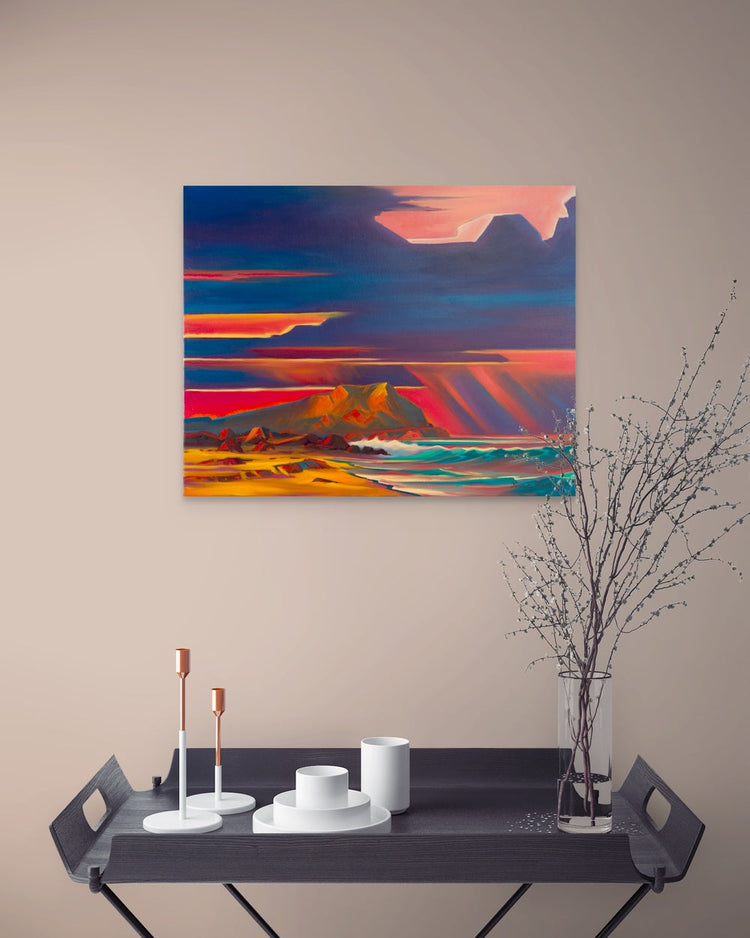 Sunset at Buzzards Original Painting