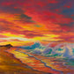 Jonn Einerssen, Punta Gorda Sunrise, oil on canvas, 36.5 X 36.5 in