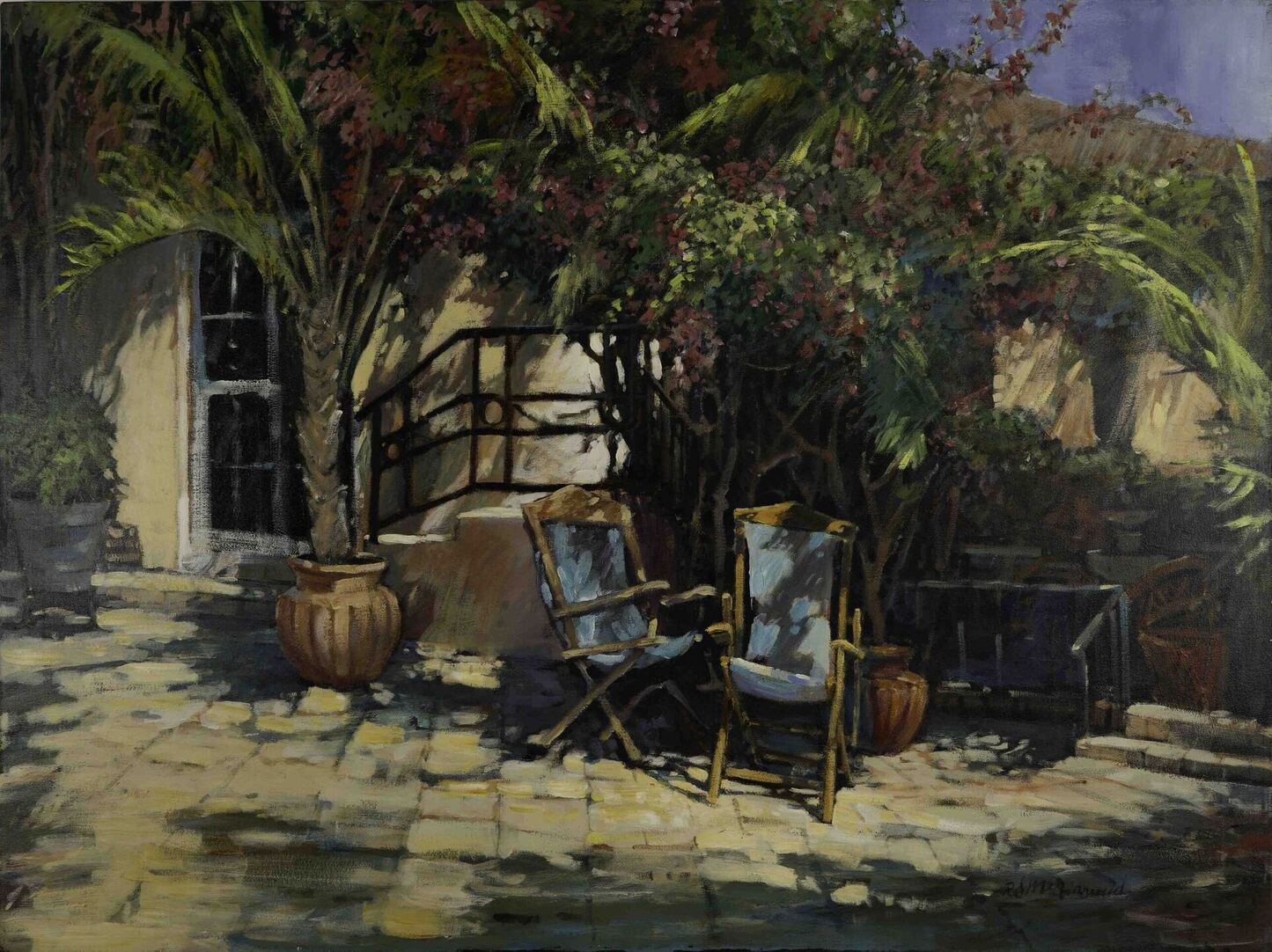 Richard McDiarmid, Shade Seekers, oil on canvas, 30 X 40 in