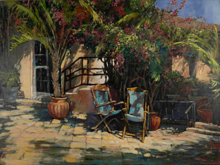 Richard McDiarmid, Shade Seekers, oil on canvas, 30 X 40 in