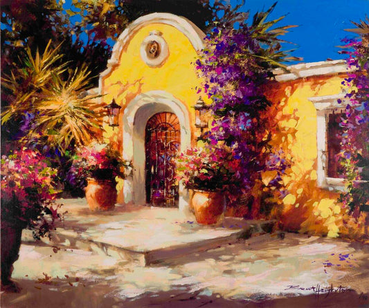 Brent Heighton, Villa del Sol, embellished giclée 40 /48, 34 X 40 in